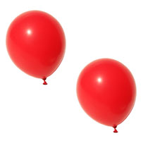 Twee ballen - een gevuld met lucht, de ander met waterstof